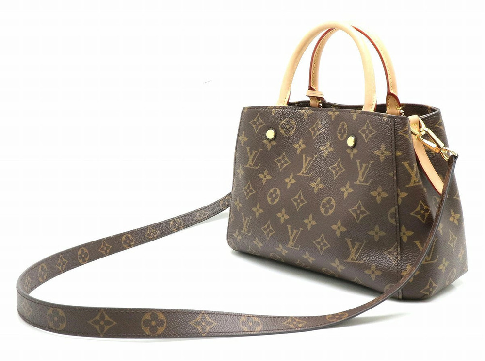 Louis Vuitton s 2way Bag Montaigne Shoulder Monogram Crossbody Brown